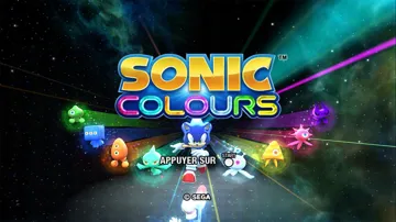Sonic Colors screen shot title